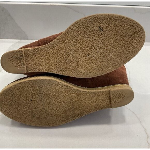 Kelsi Dagger Haley Wedge Heel Tan Suede Leather Boots Size 8.5 - Picture 9 of 9